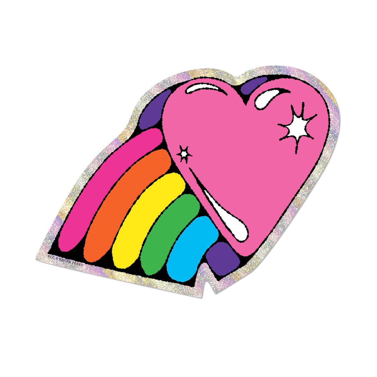 Rainbow Heart Sticker