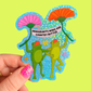 Immigrants Make Our Country Better Glitter Sticker