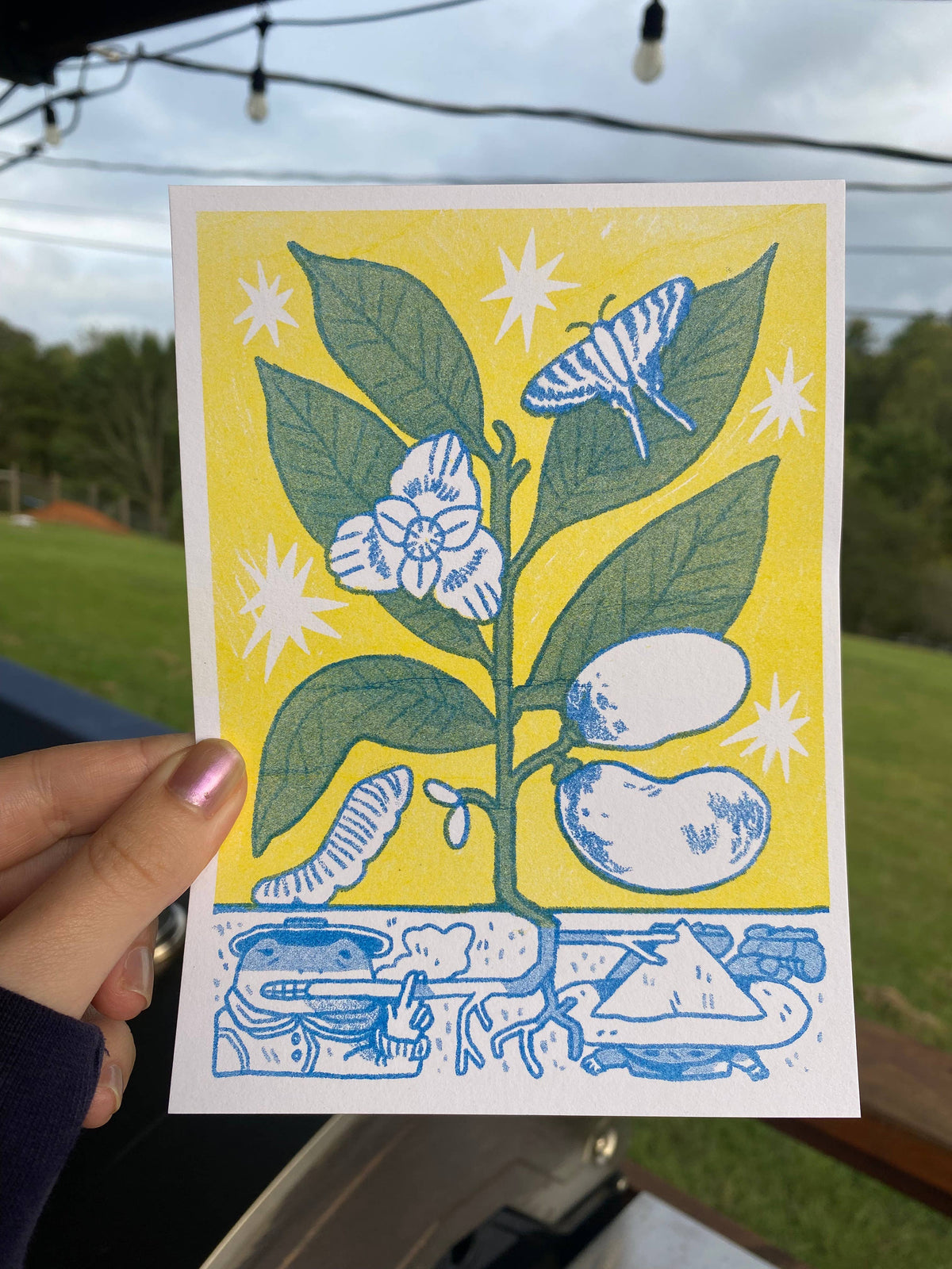 Paw Paw Riso Print