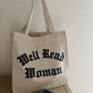 Well Read Woman Tote Bag